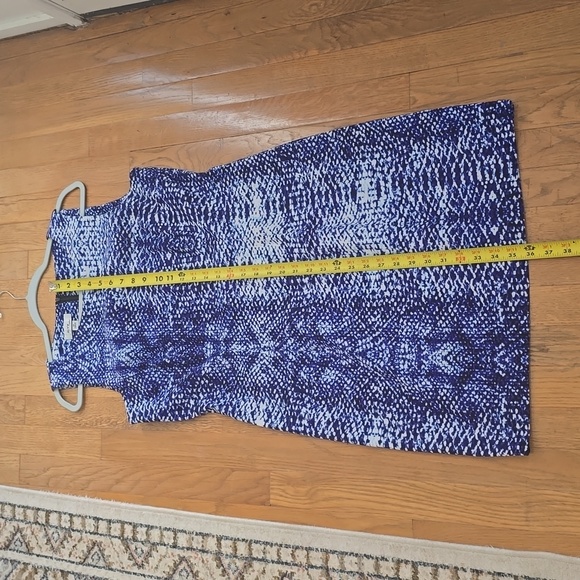 ALYX LIMITED BRAND WOMEN'S BLUE & WHITE SLEEVELESS SUMMER DRESS SIZE 14 - Picture 12 of 14